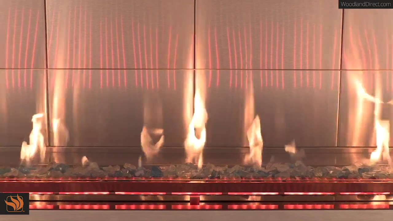 VRE4600 Linear Outdoor Gas Fireplace by Superior - YouTube