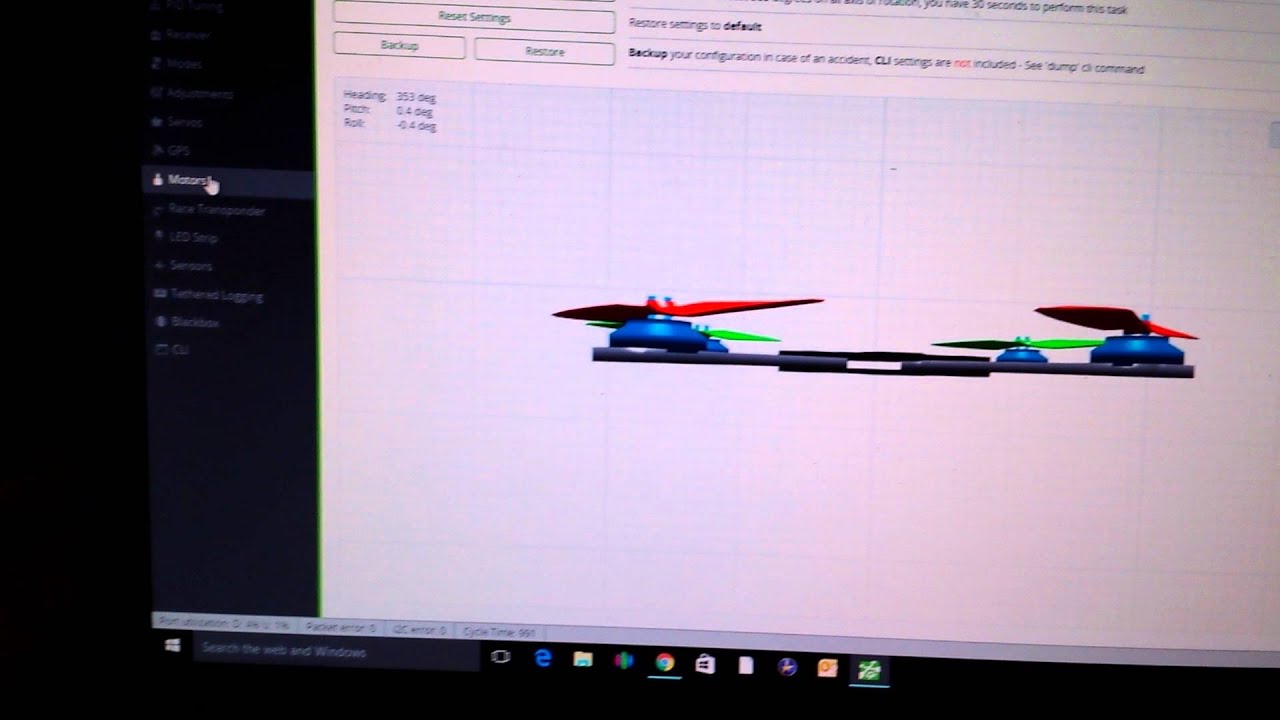  Betaflight  CC3D Crazy Motor  Issue Full Throttle YouTube