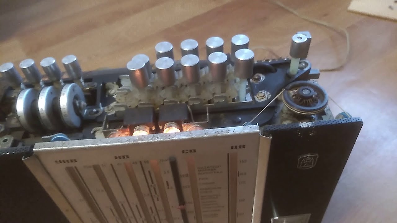 Рига-104 - пробное включение (УКВ) - YouTube