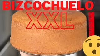 RECETA de BIZCOCHUELO XXL | ALTO y esponjoso