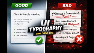 STOP Doing This in UI Typography (Good vs Bad Examples)