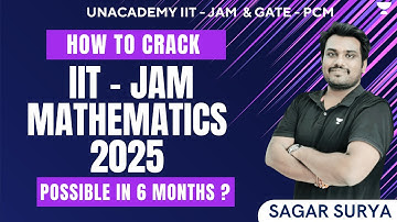 How to Crack IIT - JAM  Mathematics 2025 | Possible in 6 months? | Sagar Surya