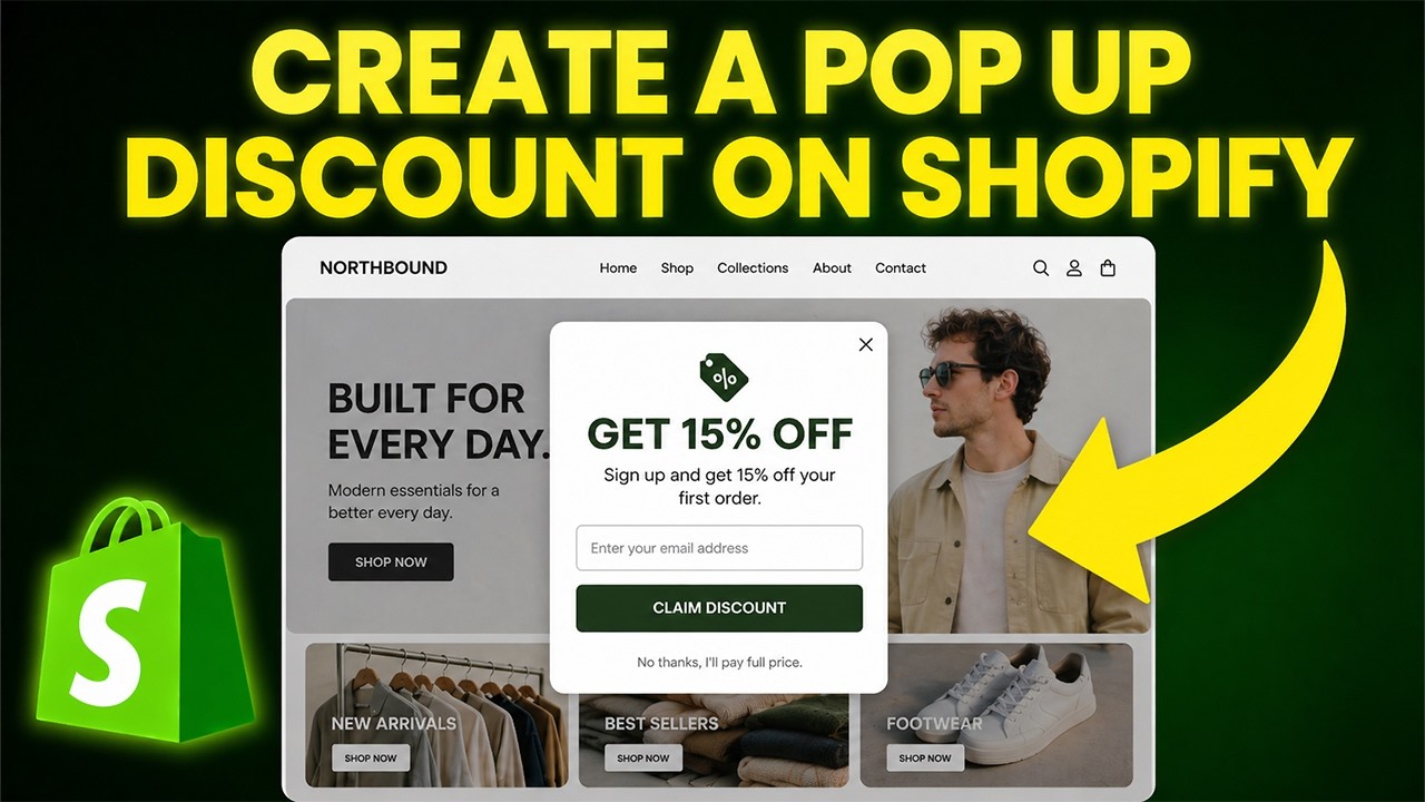 How to Create a Pop Up Discount on Shopify (Step-by-Step) - YouTube