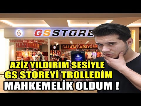 GALATASARAY STORE'U AZİZ YILDIRIM SESİYLE ARADIM !