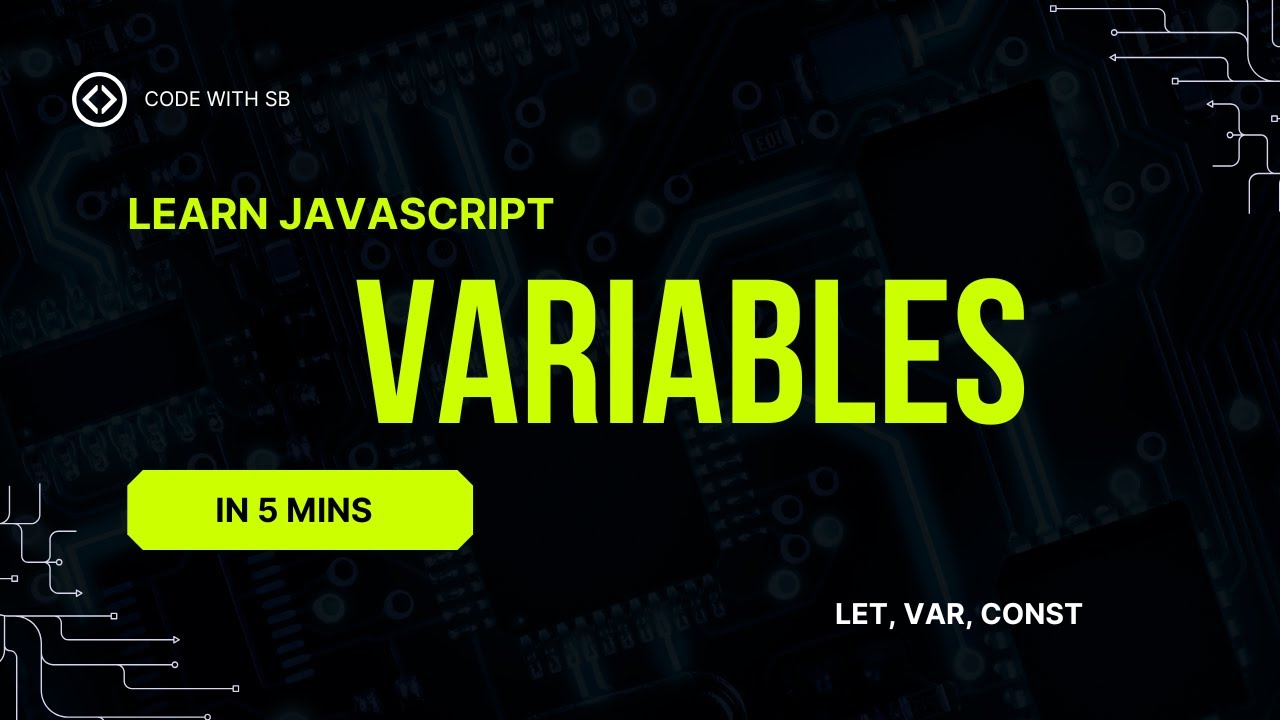 Variables in Javascript - YouTube