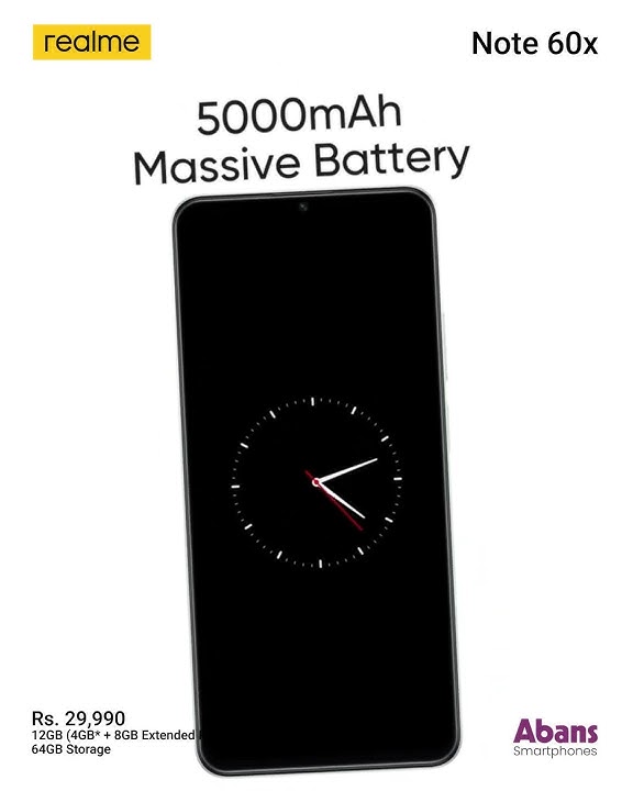 Realme Note 60x – Power Meets Elegance.