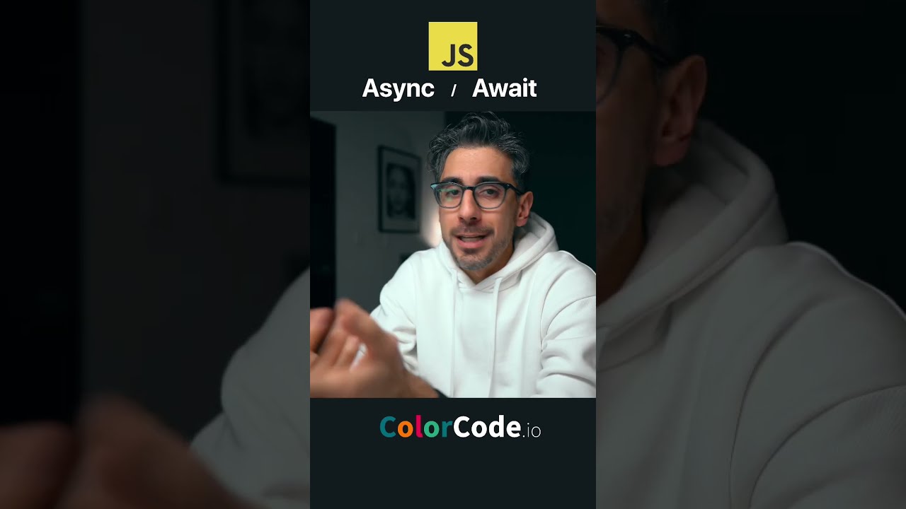 JavaScript Async Await Tutorial In 1 Minute Shorts