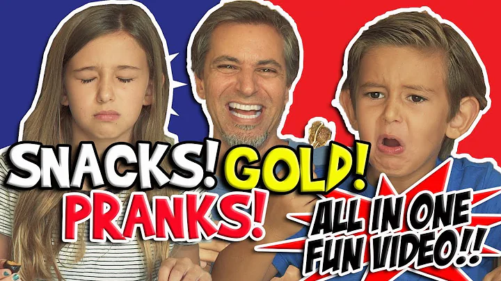 Kids Try Dried Mini Fish?! Snacks you have to try! | Josh Darnit