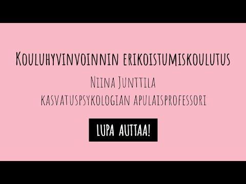 Video: Kuinka Tukea Opettajia Elämässäsi