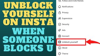 How to unblock yourself on Instagram if someone blocks you?