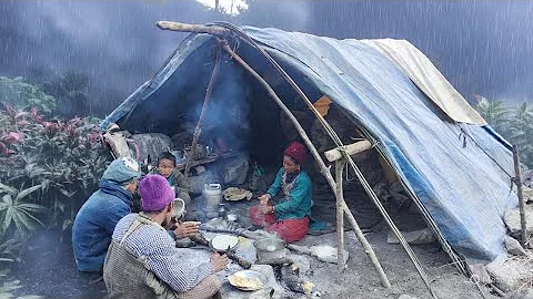  Most peaceful Himalayan villageife |Big Village Cooking Party | Sharing Organic Food & Happiness |