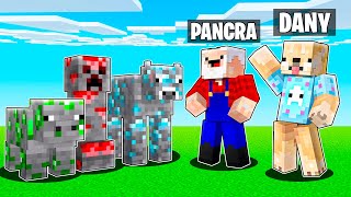 MINECRAFT pero LOS MOBS son ORES💎😲 PANCRACIO en MINECRAFT con PERMON y SOYDANY