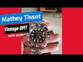 Mathey Tissot Vintage GMT (H903AR) - Rolex Pepsi GMT Homage