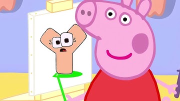 How to Draw and Color alphabet lore letter "Y" with Peppa Pig | Step-by-Step Drawing Tutorial