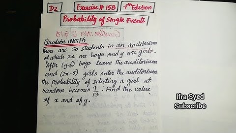 Mathematics Book 2 (D2) | 7th Edition | Exercise # 15 B |Q # 13 | Ifra Syed | in Urdu\Hindi