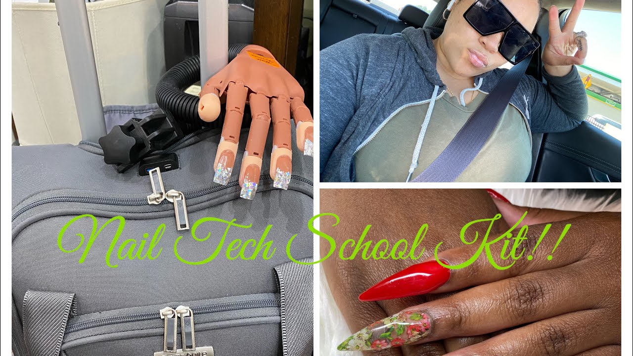 Nail Tech School Kit Suitcase Filled w/ Nail Supplies 🤩 YouTube