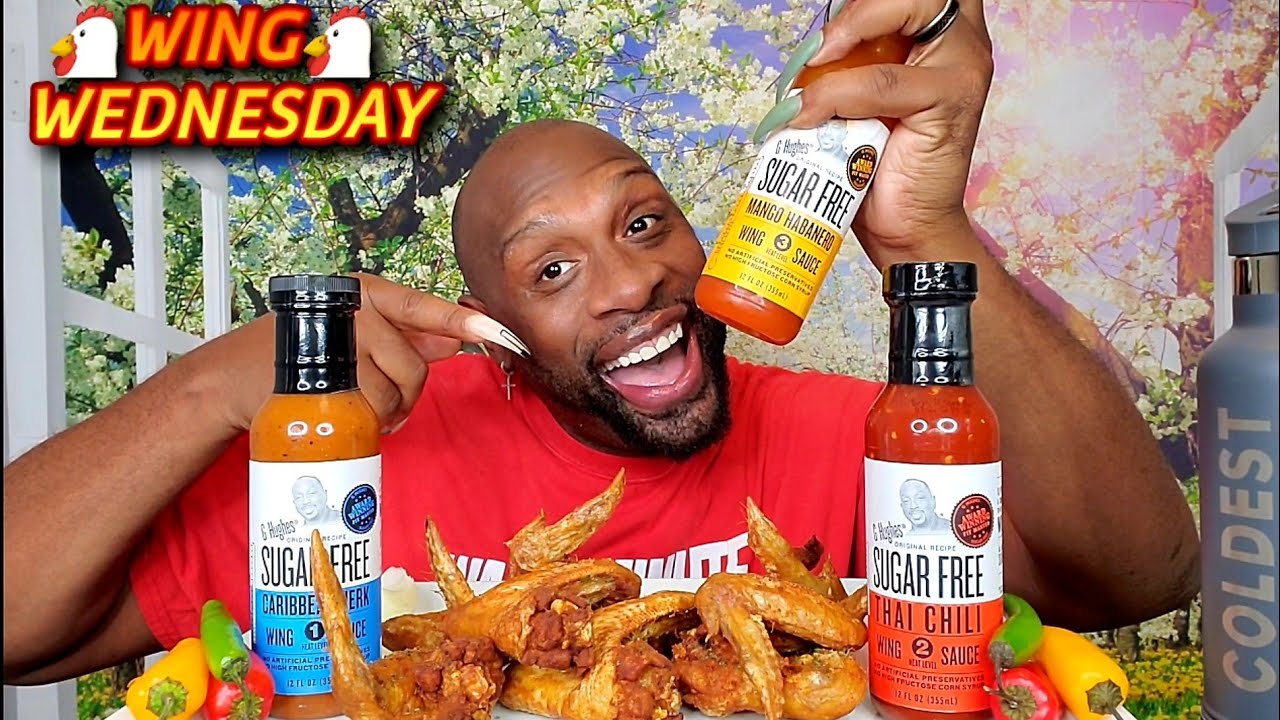 G HUGHES SAUCE REVIEW ... WING WEDNESDAY ... CHICKEN WINGS MUKBANG 먹방 ... R.I.P. COLIN POWELL 🙏🙏🙏 ..