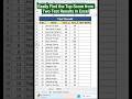 ✅ Easily Find the Top Score from Two Test Results in Excel #excelhacks