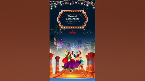 Garba Animation Design in Canva | Navratri Special Shorts #canvaanimation #navratrispecial
