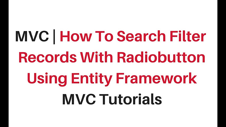 mvc search filter radiobutton from database with entity framework c#4.6