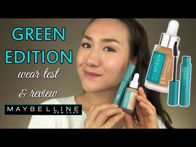 Maybelline Green Edition Tinted Oil Foundation & Mascara // Wear Test &  Review - YouTube