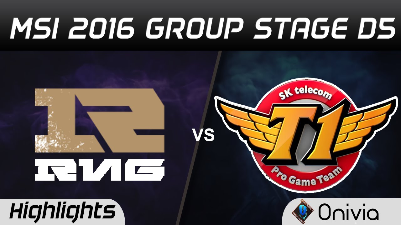 RNG vs SKT Highlights MSI 2016 D5 Royal Never Give Up vs SK Telecom T1