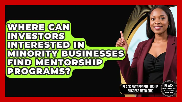 Where Can Investors Interested in Minority Businesses Find Mentorship Programs?