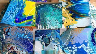【まとめ】アクリル絵の具をこぼして絵を描くポーリングアート【fluid acrylic paint】