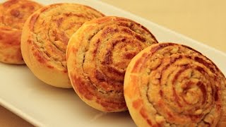 Sweet Tahini Buns - Turkish Walnut Bread Rolls