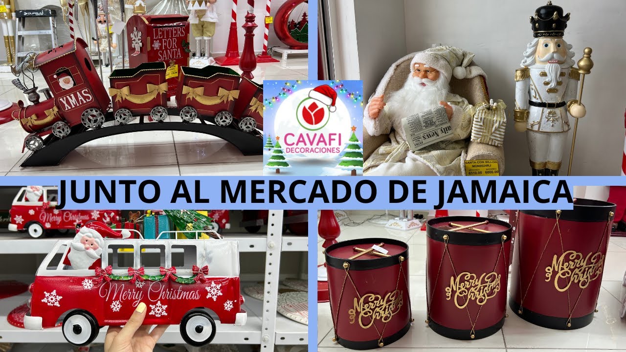DECORACIONES DE NAVIDAD JUNTO AL MERCADO DE JAMAICA! MEGA RECORRIDO CAVAFI