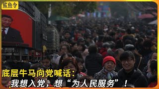 底层牛马向党喊话:我也想入党,也想为人民服务! 底层牛马向党喊话:我也想入党,也想为人民服务!