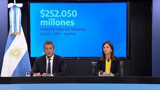 Massa y Raverta anuncian 21% de aumento para jubilaciones y tres refuerzos para haberes mínimos