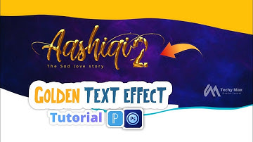 Golden Text Effect Tutorial /  PS Touch by Techy Max