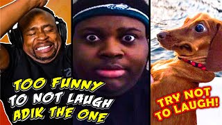 Try not to laugh CHALLENGE 45  by AdikTheOne REACTION