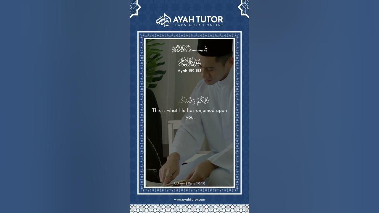 Surah Al An'am 152-153. Searching for free online Quran classes for