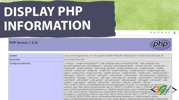 How to display PHP information using phpinfo() function