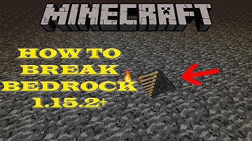 How To Break Bedrock Minecraft 1.15.2 | BREAK BEDROCK EASY JAVA EDITION