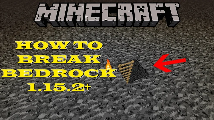 How To Break Bedrock Minecraft 1.15.2 | BREAK BEDROCK EASY JAVA EDITION