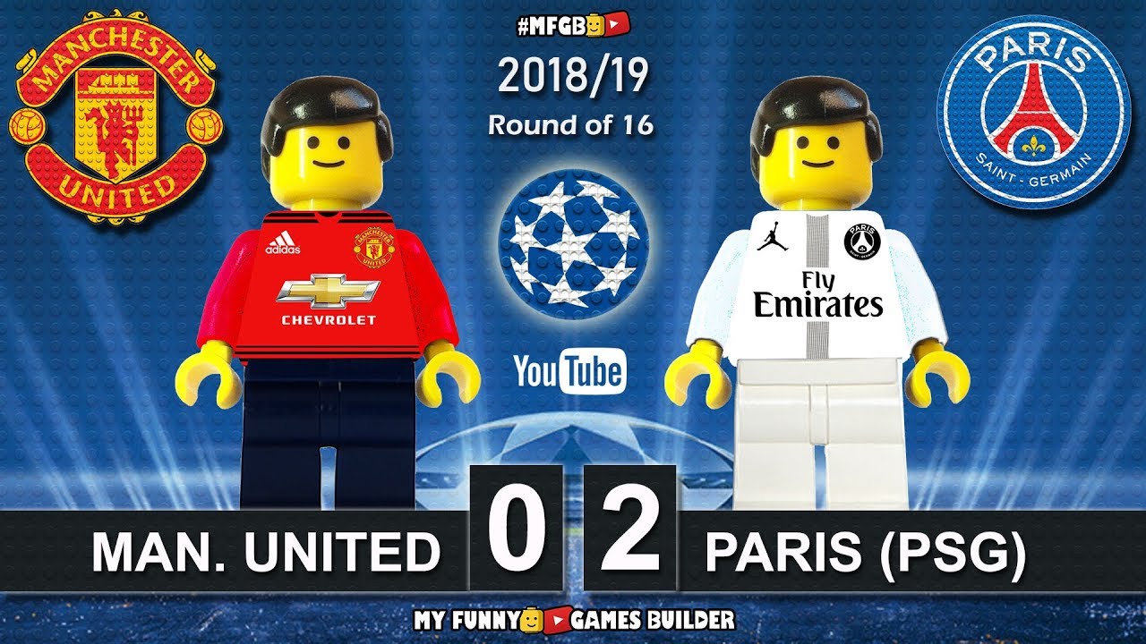 Manchester United Vs Psg Paris Saint-Germain 0-2 • Champions League 2019 •  Goals Highlights Lego - Youtube