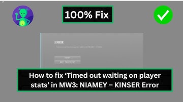 How to fix ‘Timed out waiting on player stats’ in MW3: NIAMEY – KINSER Error