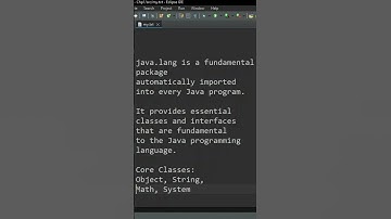 how to use java.lang package  | what is java.lang package in java