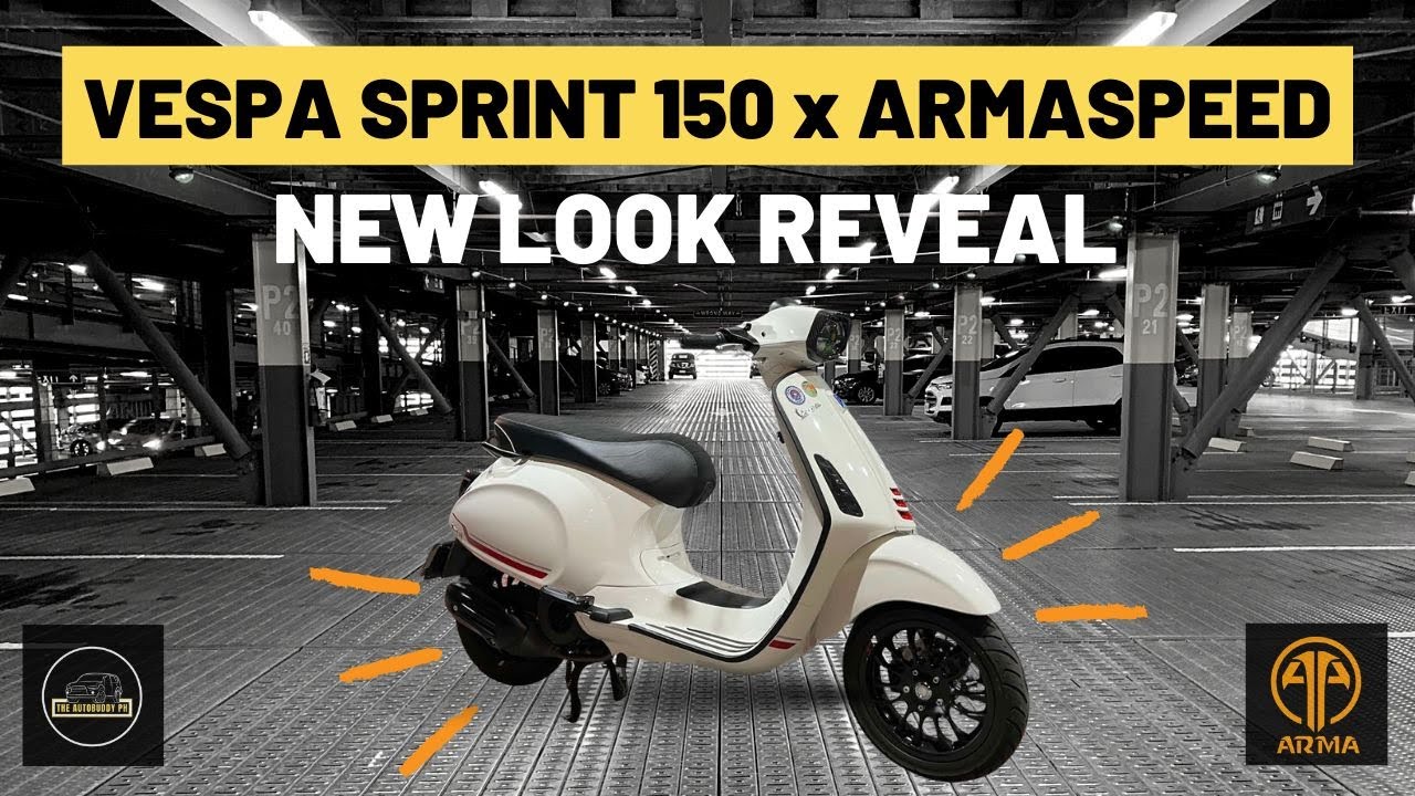 Vespa Sprint 150 upgrades | Armaspeed effect