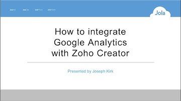 Google Analytics API - Integrate Google Analytics with Zoho Creator