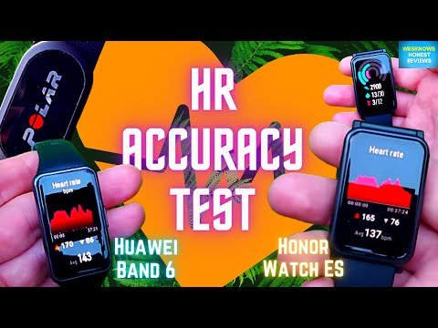 Heart Rate Accuracy Test and Review of HONOR WATCH ES vs HUAWEI BAND 6 | Polar H10 Benchmark