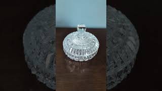 Stunning Glass Trinket Dish #vintagefinds #vintageglam
