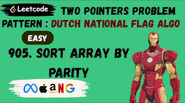 905. Sort Array By Parity || In Place Pointer || Dutch National Flag Algorithm