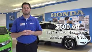 $500 Honda College Graduate Program - Smail Honda in Greensburg PA