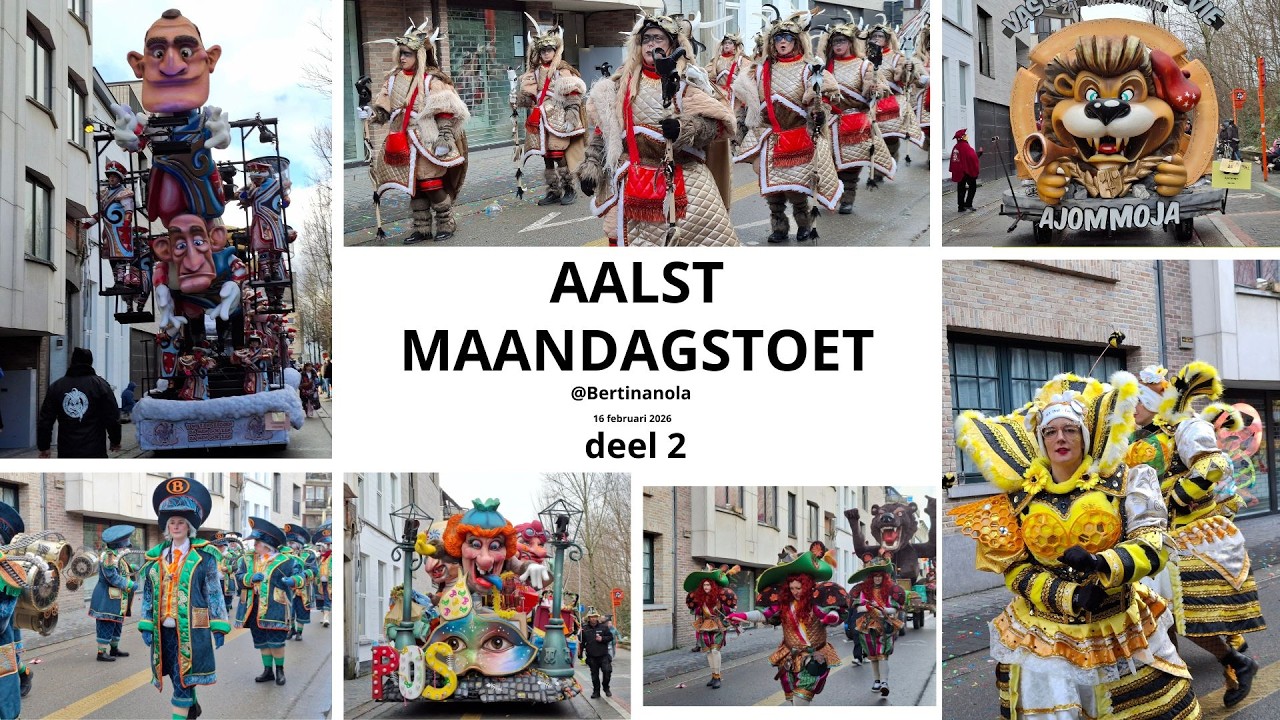 de maandagse carnavalstoet in Aalst 2026 I deel 2