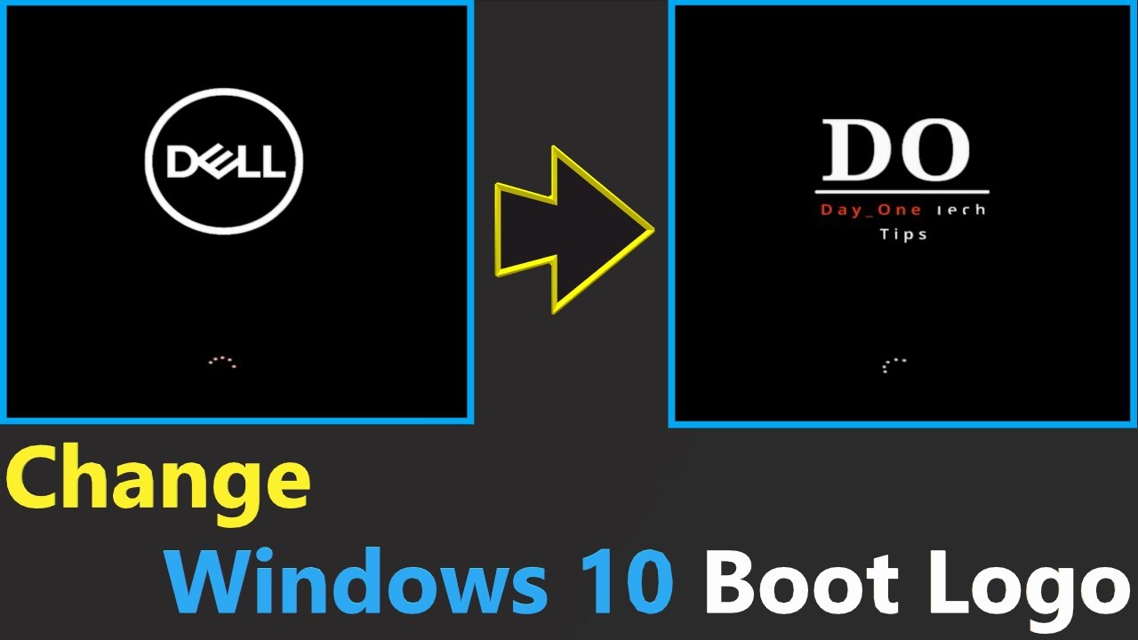 How to Change Default Windows 10 Boot Logo to Custom Logo || HackBGRT -  YouTube