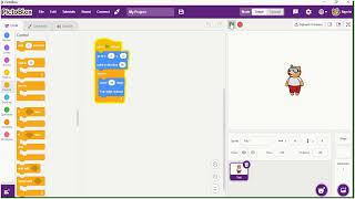 Coding in Pictoblox - bouncing sprite